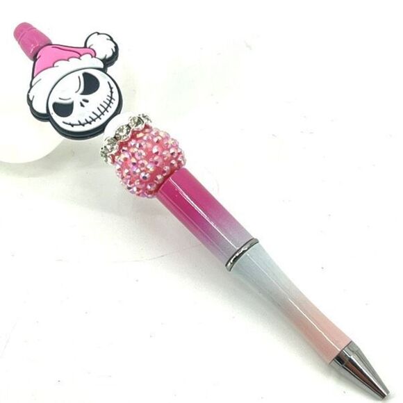 Pumpking Halloween Jack skellington fall autumn pen handmade NEW bling rhineston - Picture 1 of 6